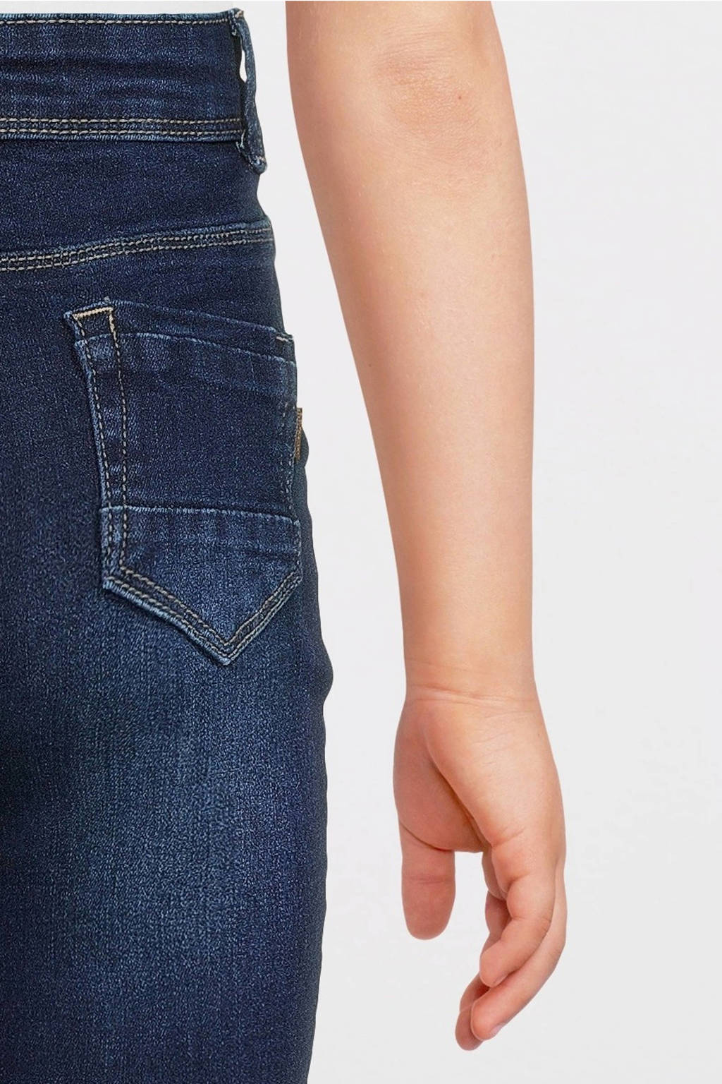 NAME IT high waist skinny jeans NKFPOLLY dark blue denim