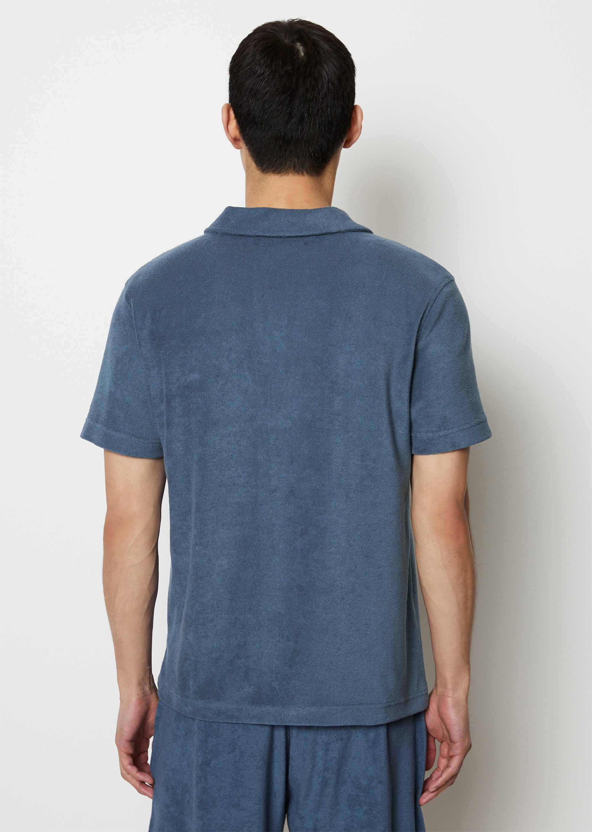 Lounge-Poloshirt in flauschiger Frottee-Qualität