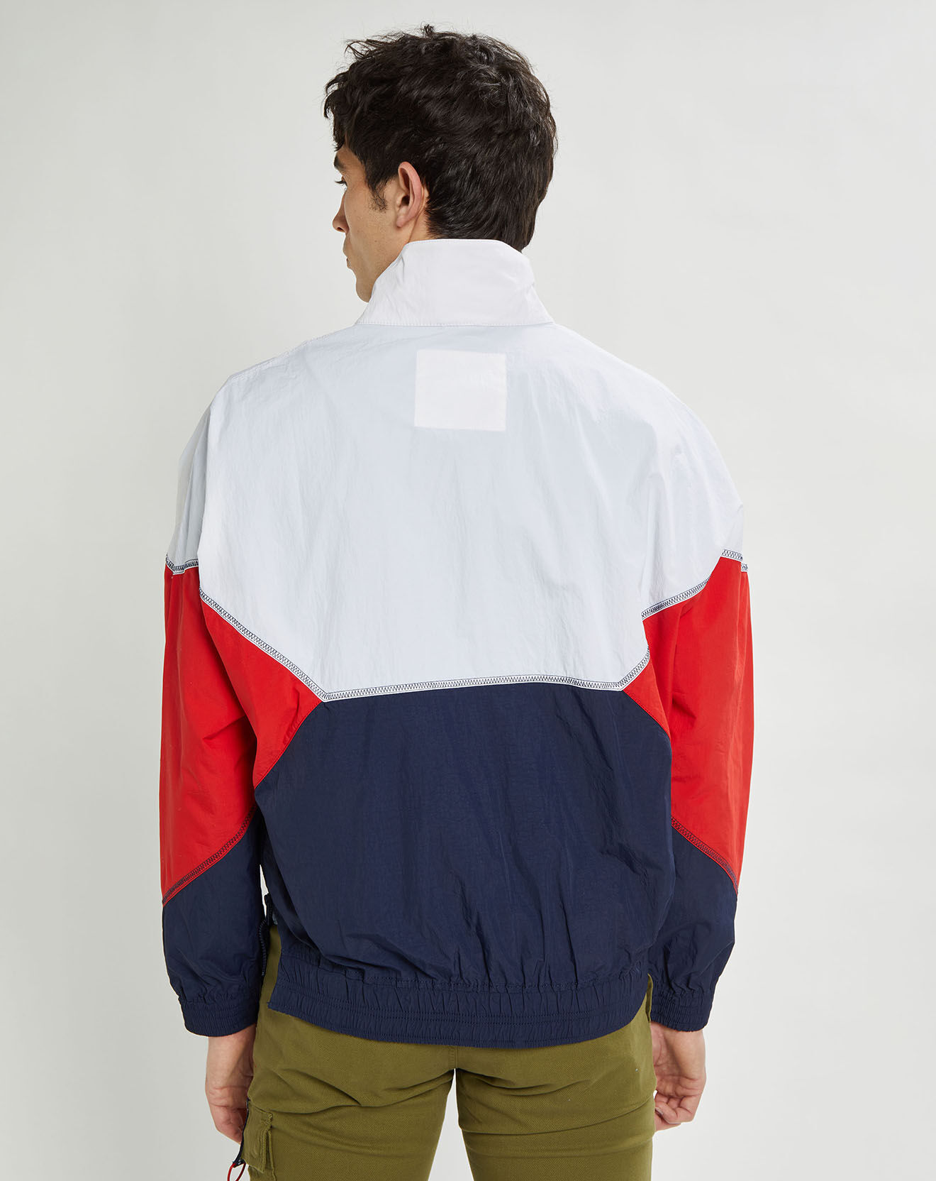 Tommy Jeans Blouson enfilable colorblock bleu/rouge/blanc