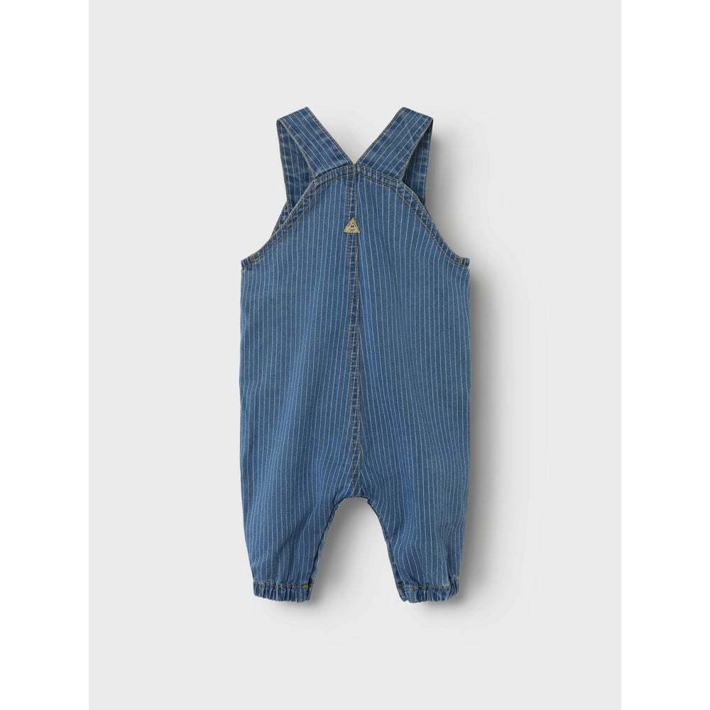 Køb Name It Medium Blue Denim Devin Stripe Denim Overall