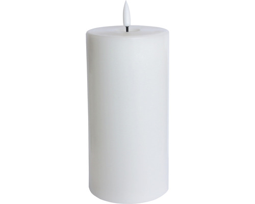 LED-kaars van echte was Ø 7,5 cm H 10 cm incl. 8-uurs timer