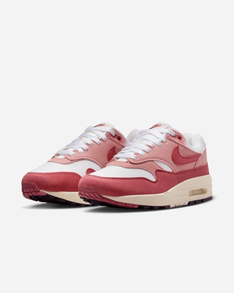 Chaussures Nike Air Max 1 '87 Blanc & Rouge pour femme