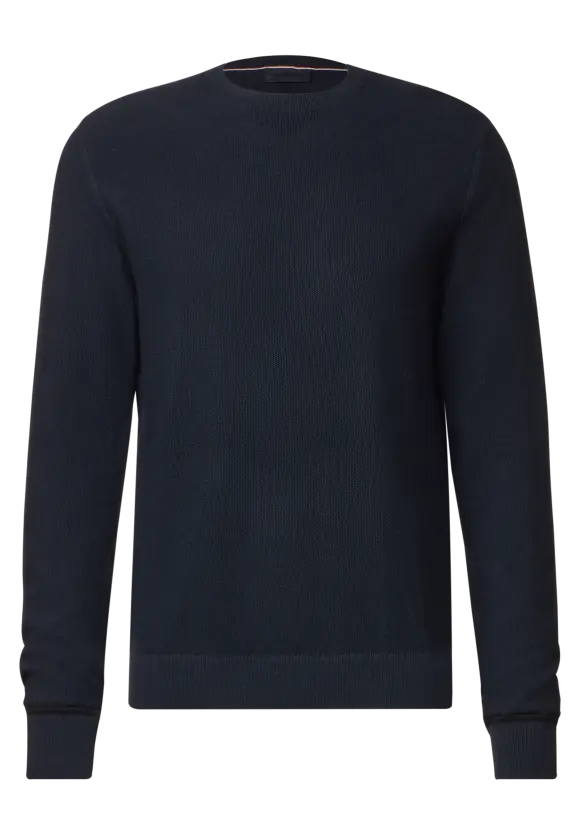 Pullover mit feiner Struktur - night blue