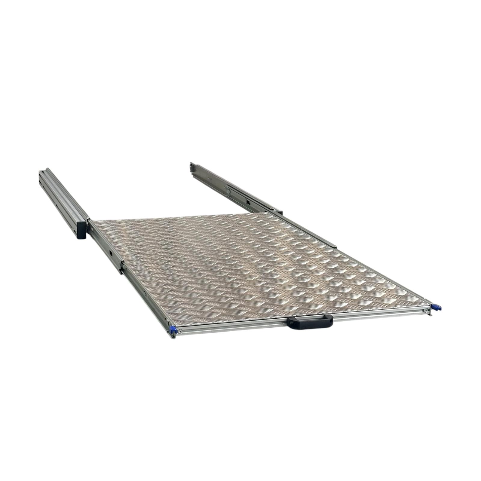 Aluminium schuifframe 120x60 cm met traanplaat