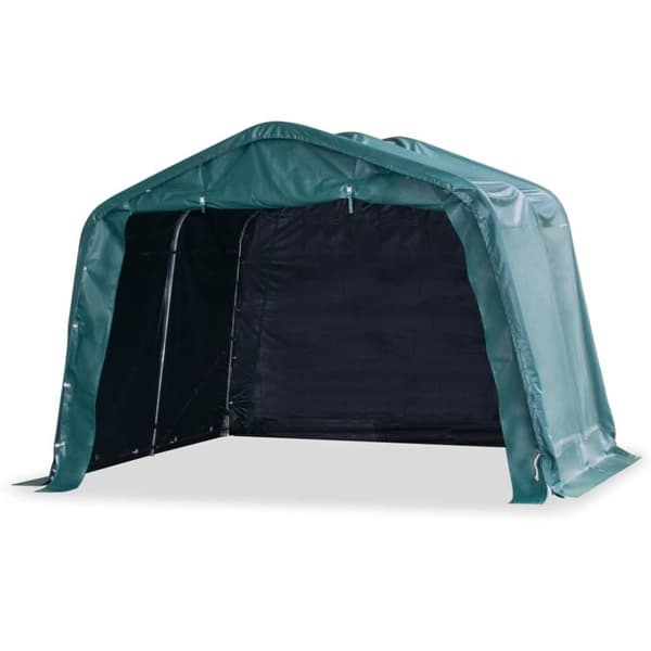vidaXL Flyttbart kvegtelt PVC 550 g/m² 3,3x3,2 m mørkegrønn