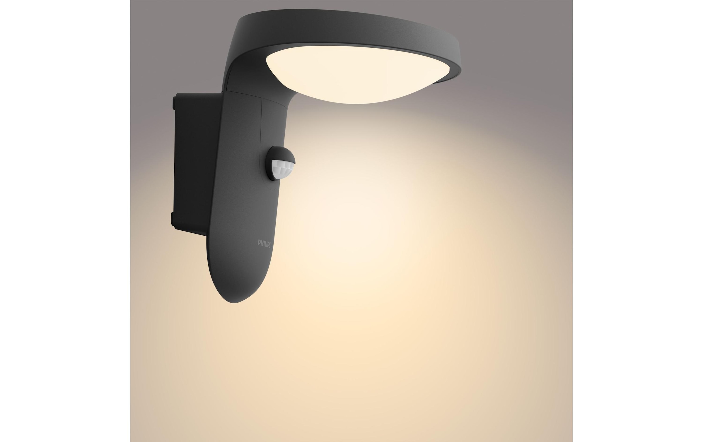 Philips Aussen-Wandleuchte »Tyla HV 9W mit Sensor, Anthrazit« Warmweiss