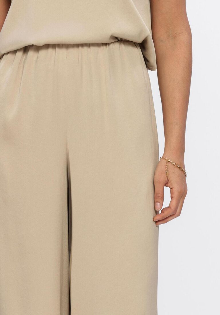 bruine drykorn wijde broek tweezer