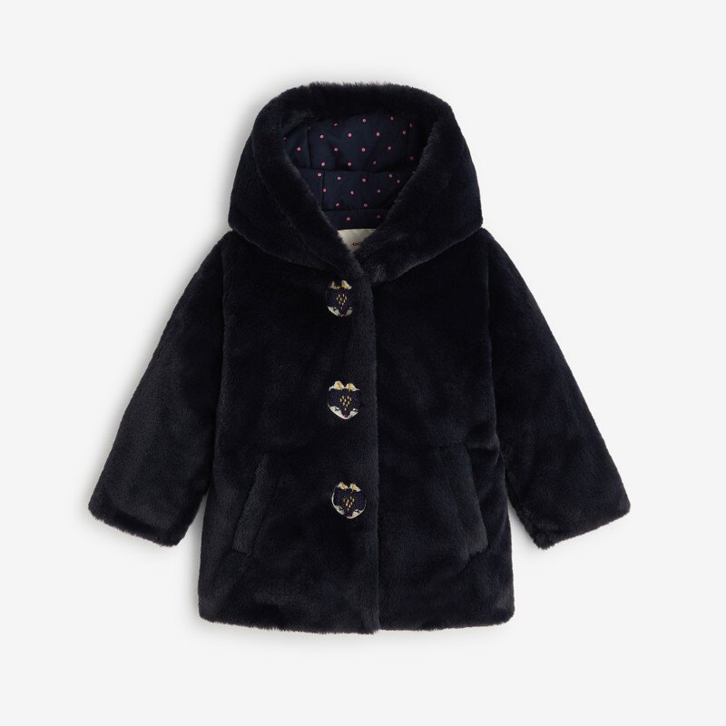 Manteau bleu marine pour bébé fille Catimini Bleu