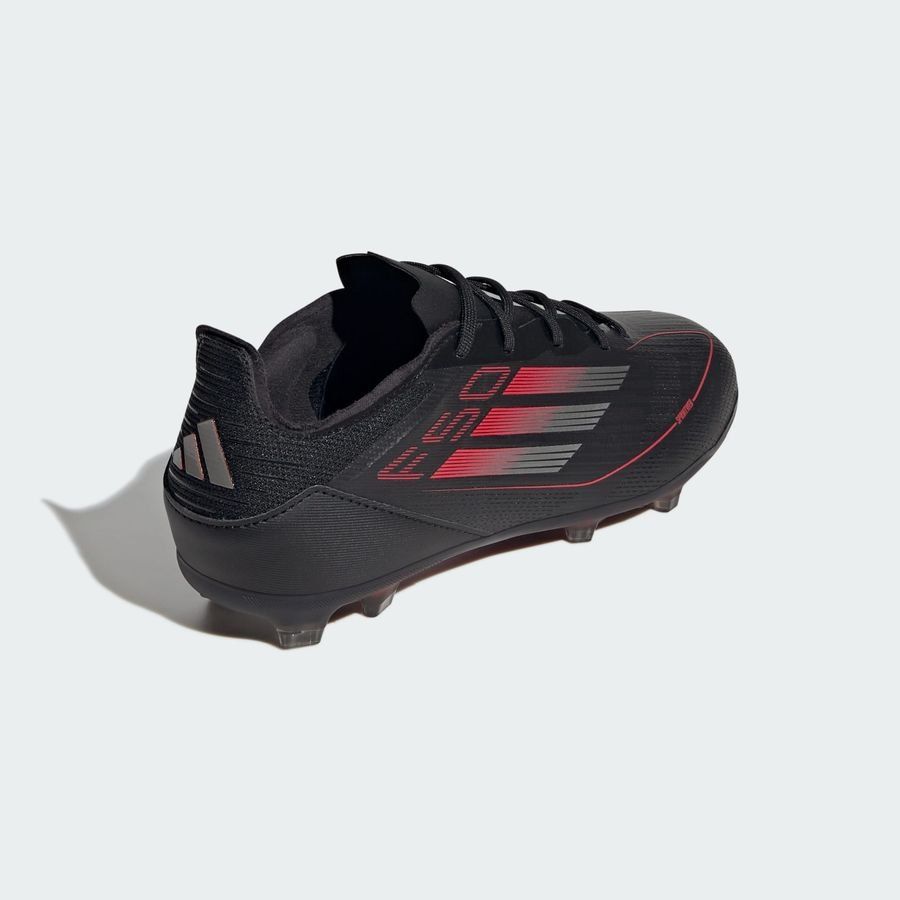 adidas F50 Elite FG Stealth Victory - Noir/Argenté/Lucid Red Enfant