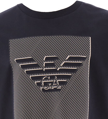 Emporio Armani T-shirt - Navy m. Logo