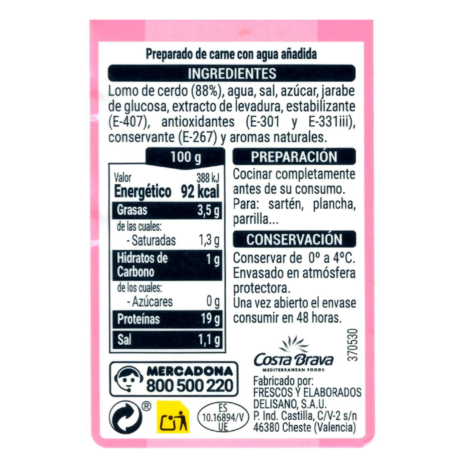 Steaks de longe de porc extra tendres