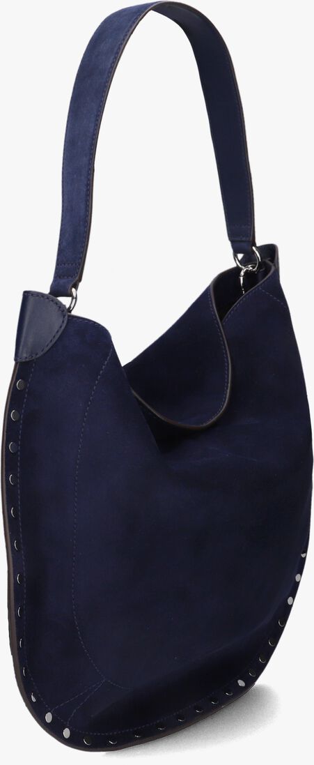 donkerblauwe isabel marant handtas oskan hobo soft-ga