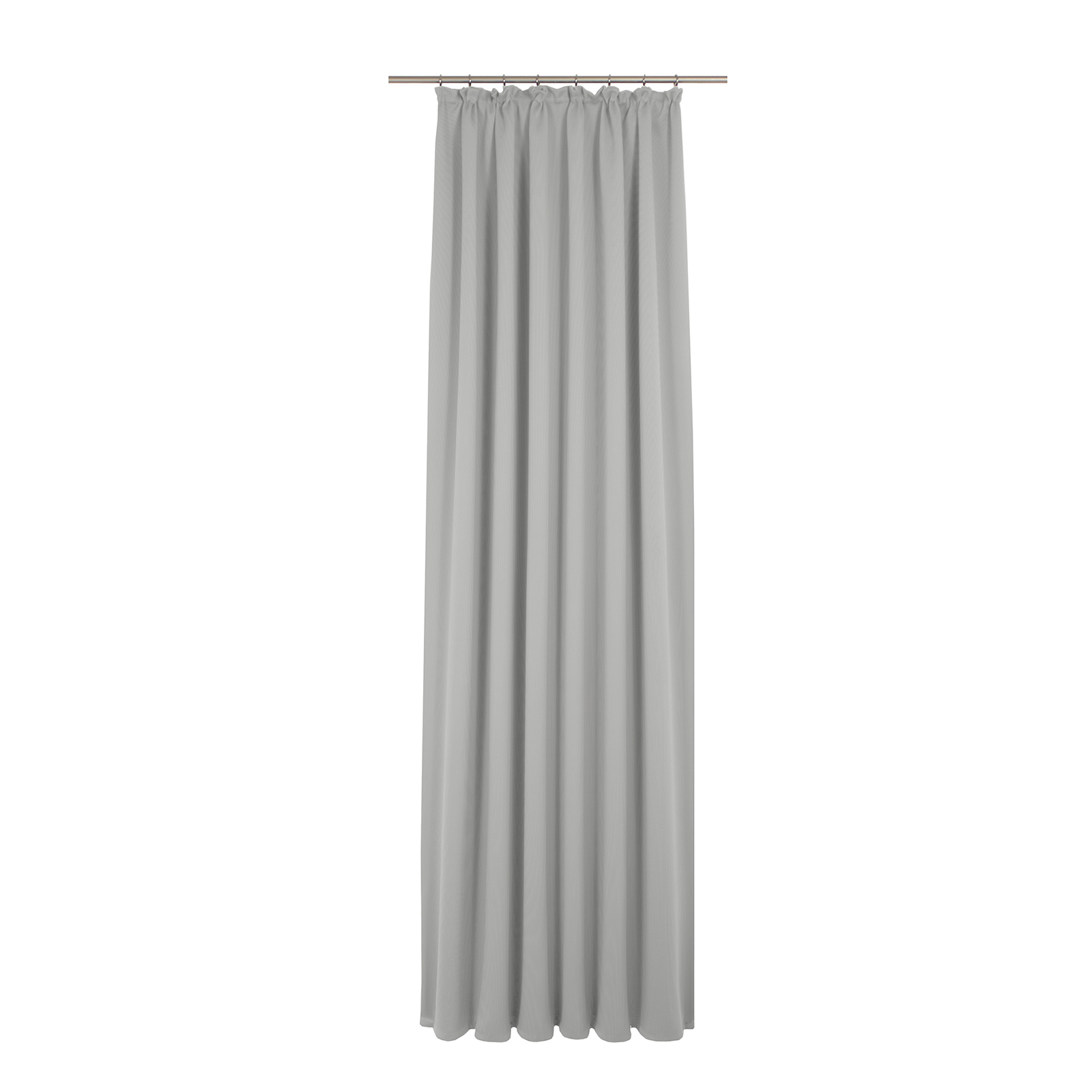 Einzelschal mit Kräuselband UNI COLLECTION LIGHT - hellgrau - 145x145 cm