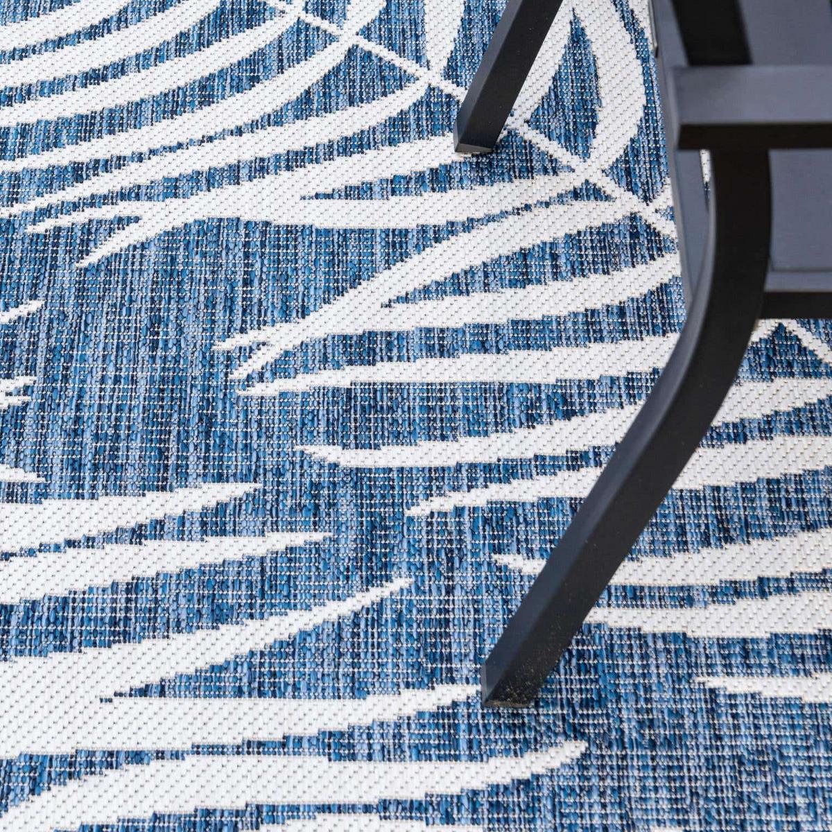 Tapis extérieur bleu 160x230 cm