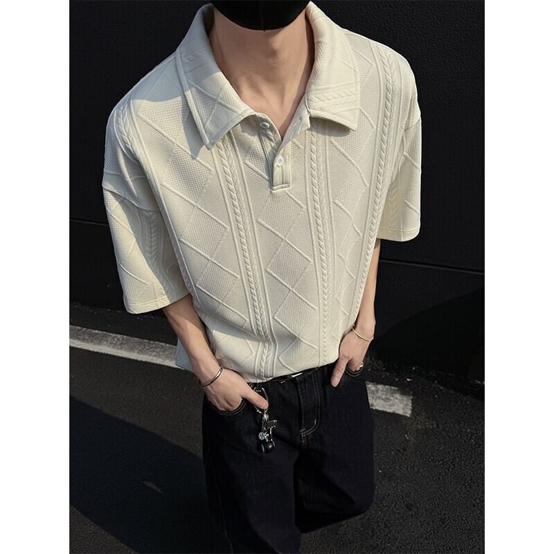 Obikan - Poloshirt met korte mouwen en effen textuur