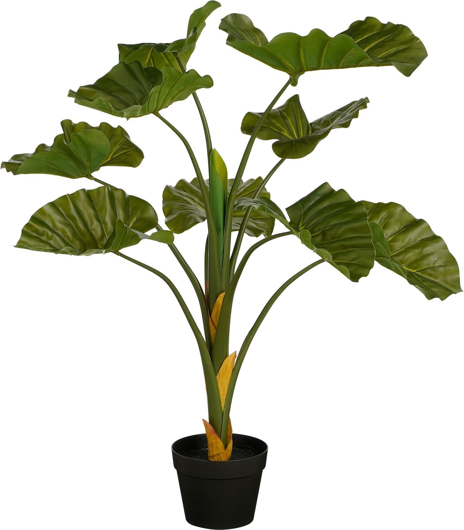 Mica Decorations kunstplant Alocasia groen H 90 D 55 cm