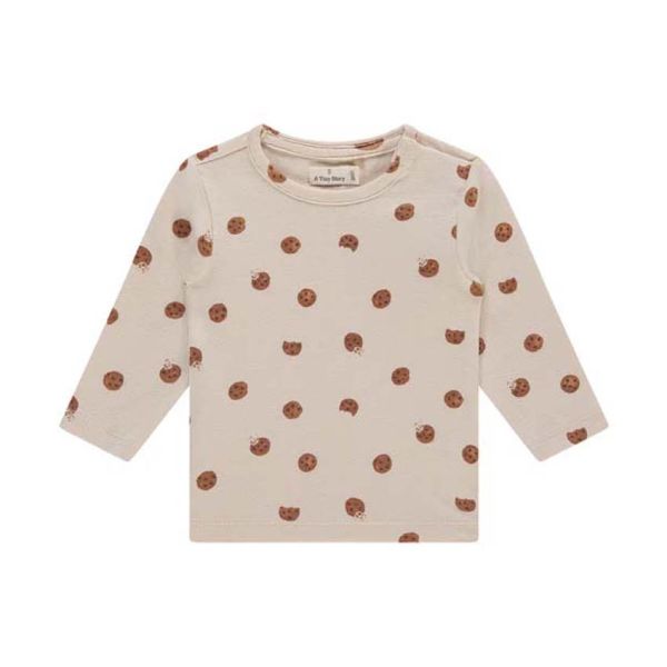 A Tiny Story Long Sleeve T-Shirt - Maat 50 - Snow