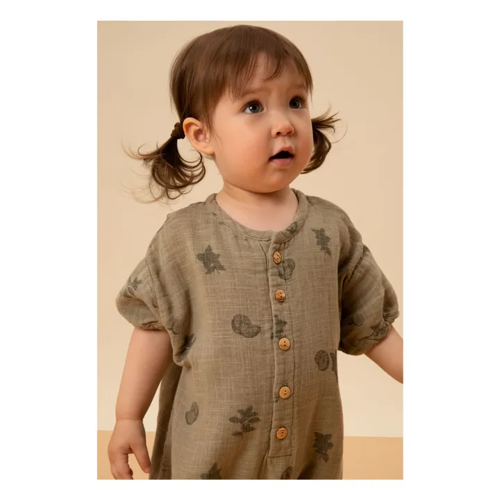 Studio Bohème Combishort Bebecito Gaze de Coton | Taupe