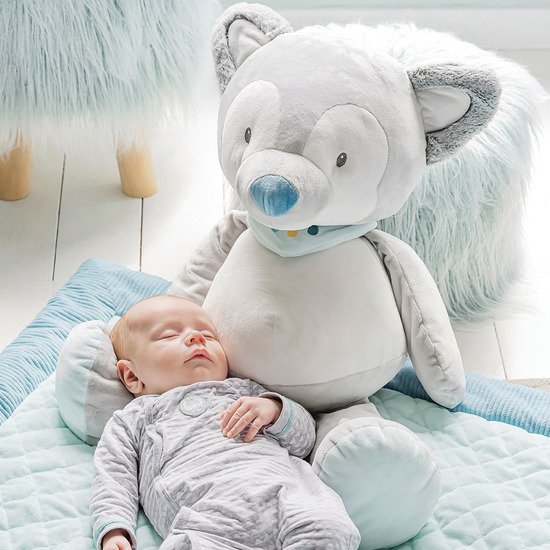 Tim & Tiloo Mega Peluche    Tiloo le loup        75 cm   de               Nattou