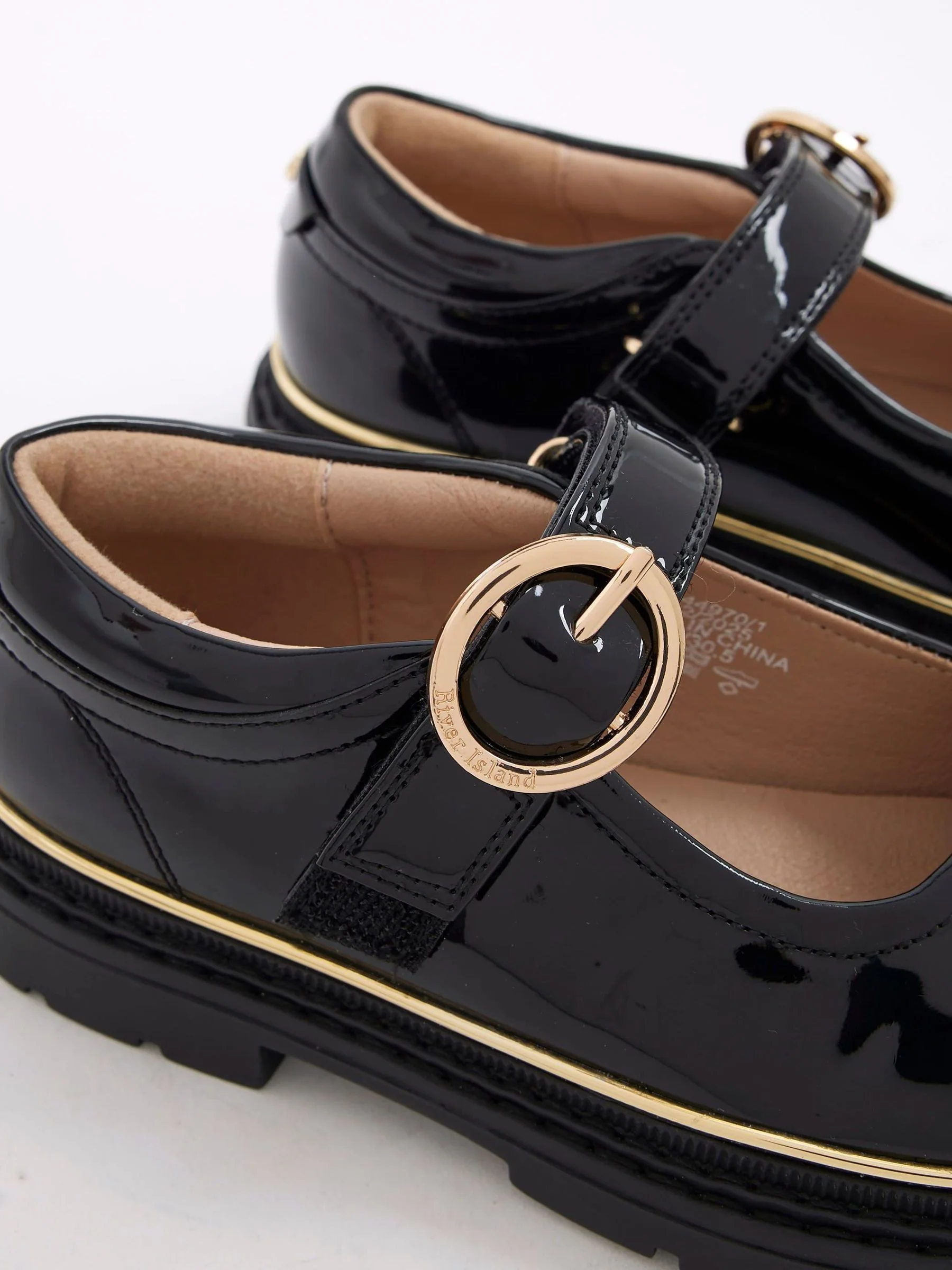 River Island Oval Buckle Mary Jane Shoes