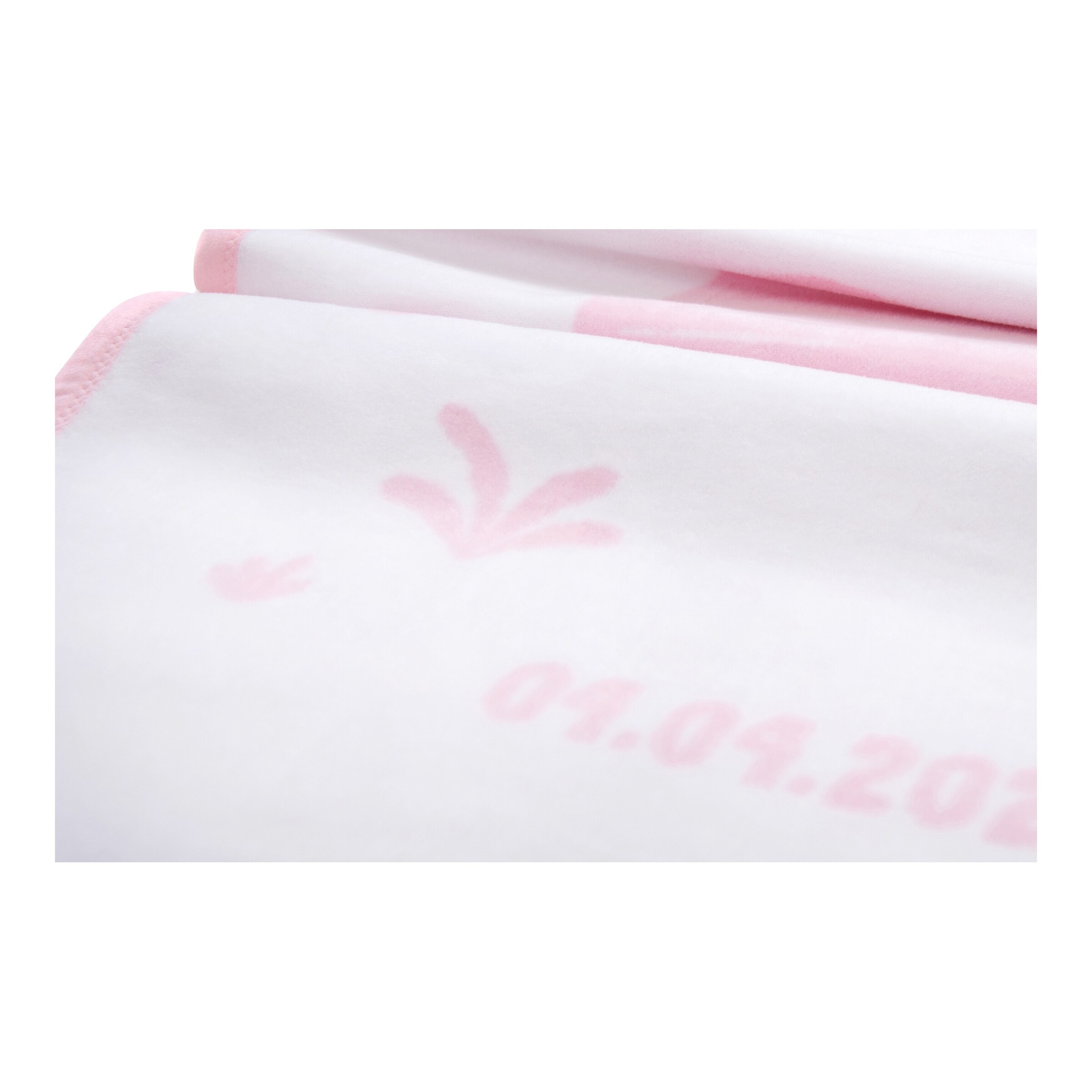 Herding Babydecke Unicade mit Namen 75x100 cm rosa / Elefant
