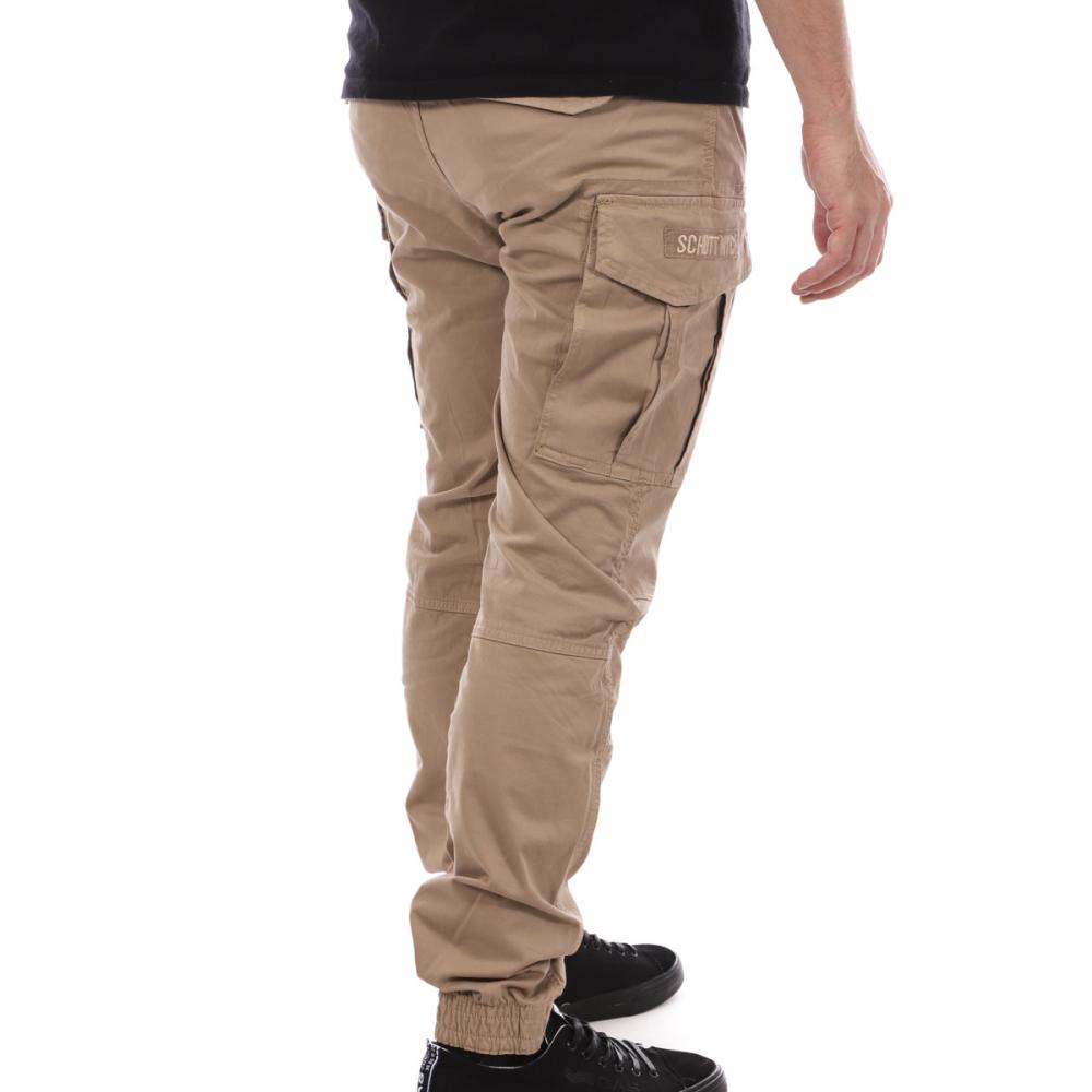Schott Pantalon Cargo Beige Homme Schott Relax