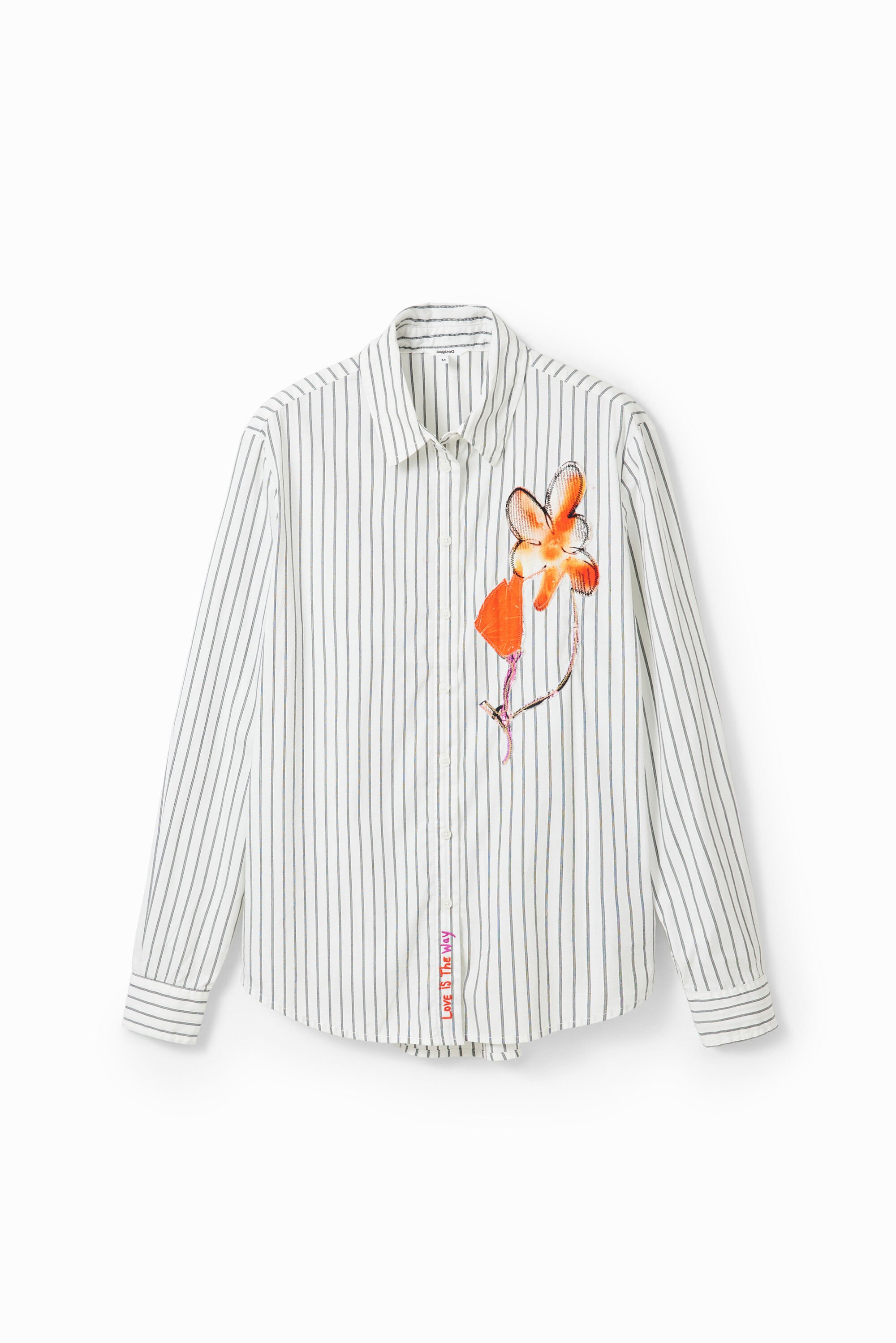 Chemise rayures fleur