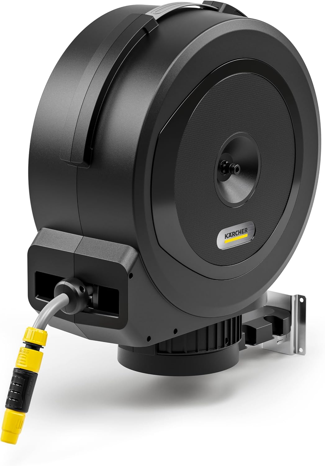 Kärcher Schlauchbox HBX 5.30 Automatic: 30 m Schlauch, Anschlussschlauch: 1,5 m; Automatische Schlauchrückholung, komfortabel und flexibel, Schwarz