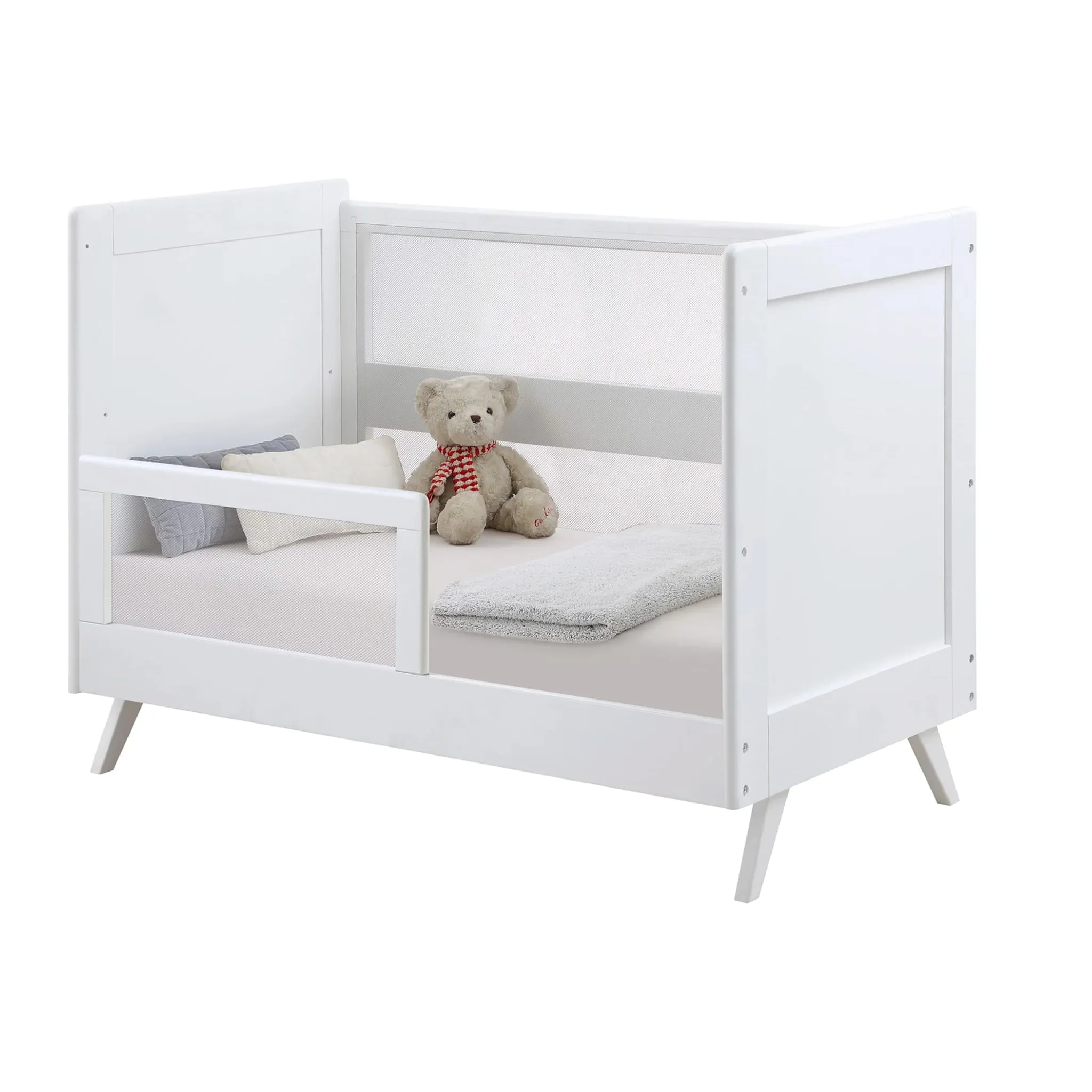BreathableBaby Option de jour pour Couchette Convertible Breathable™ Mesh 3-in-1 - Blanc