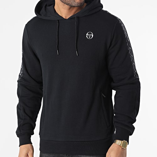 Sweat Capuche A Bandes Diamante 39992 Noir