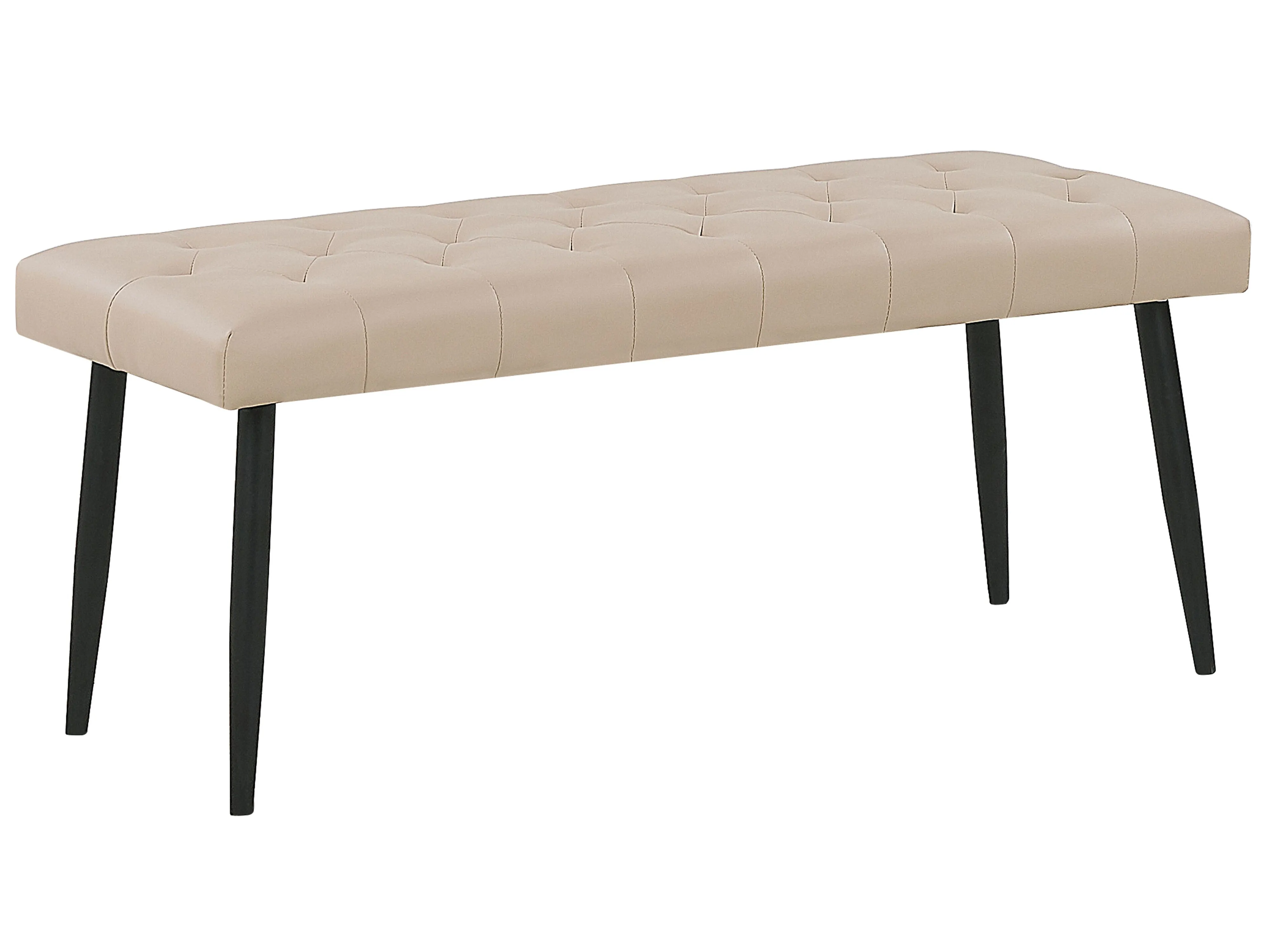 Slaapkamerset Kunstleer ESSONNE 160 x 200 cm Beige