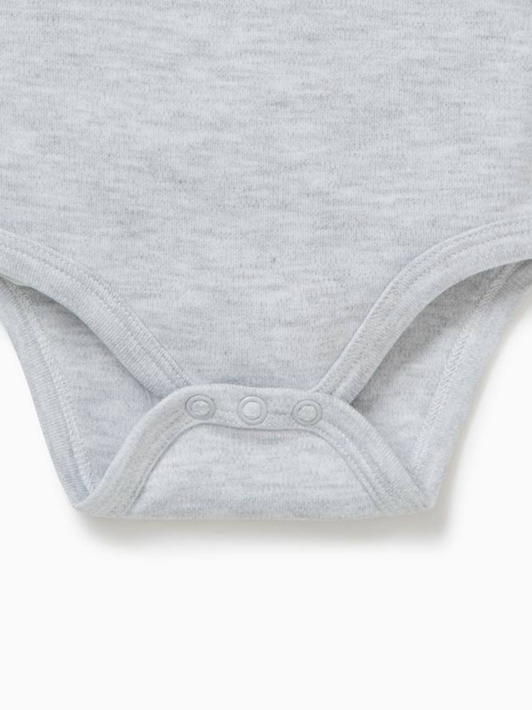 Grijs - MORI Lange Mouw Envelope Hals Bodysuit