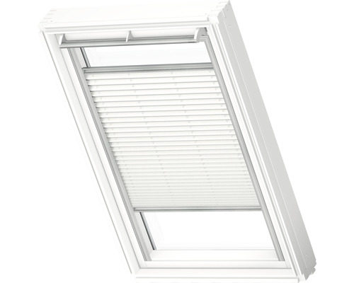Velux plisségordijn, handmatig, wit, effen, FHL C02 1016SWL