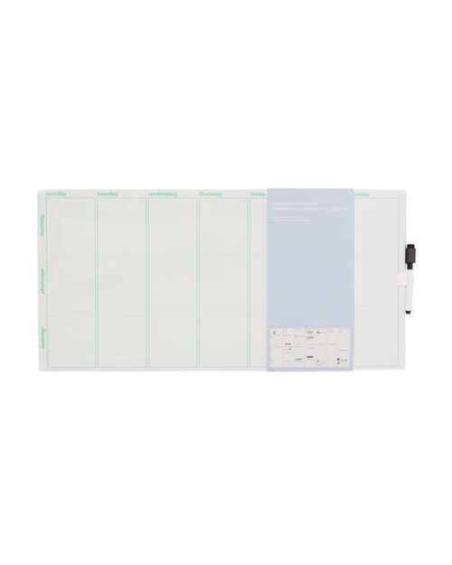 semainier magnétique tableau blanc 30x60