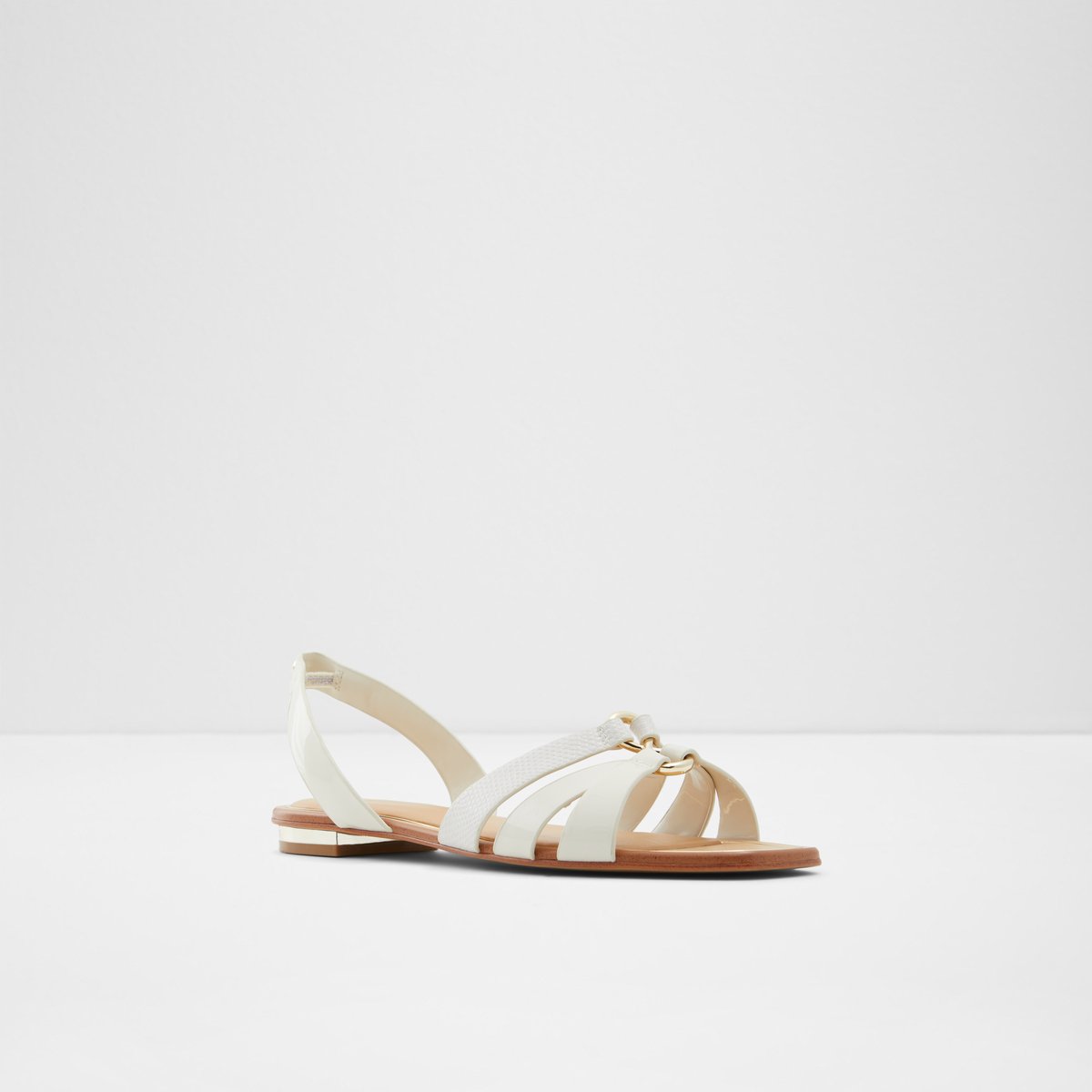 Marassi White Women Flat Sandals