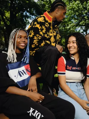 Calças cargo com cordão Tommy x Awake NY