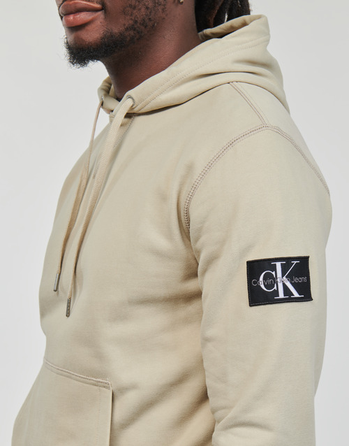 Calvin Klein Jeans - BADGE HOODIE - Beige