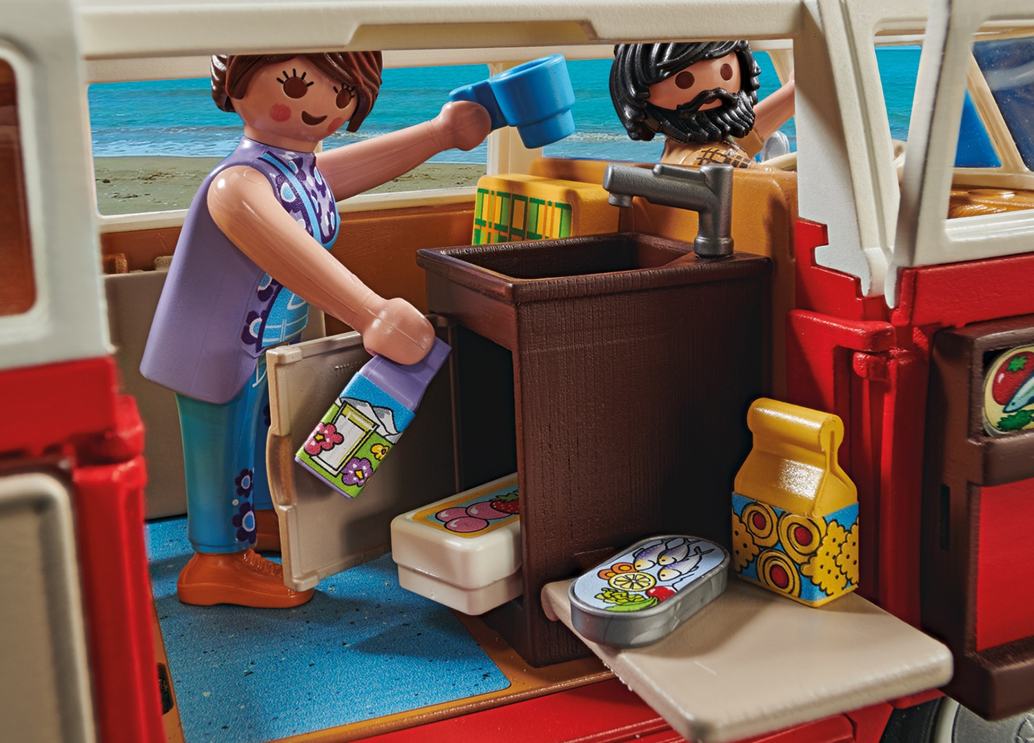 Playmobil® Konstruktions-Spielset »Volkswagen T1 Camping Bus (70176) VW Lizenz«
