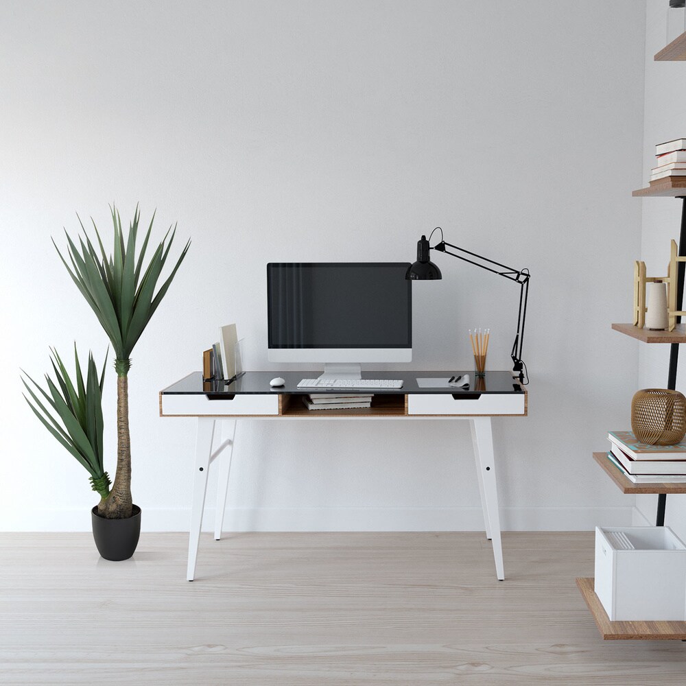 Kunstpflanze YUCCA Kunststoff hjh OFFICE