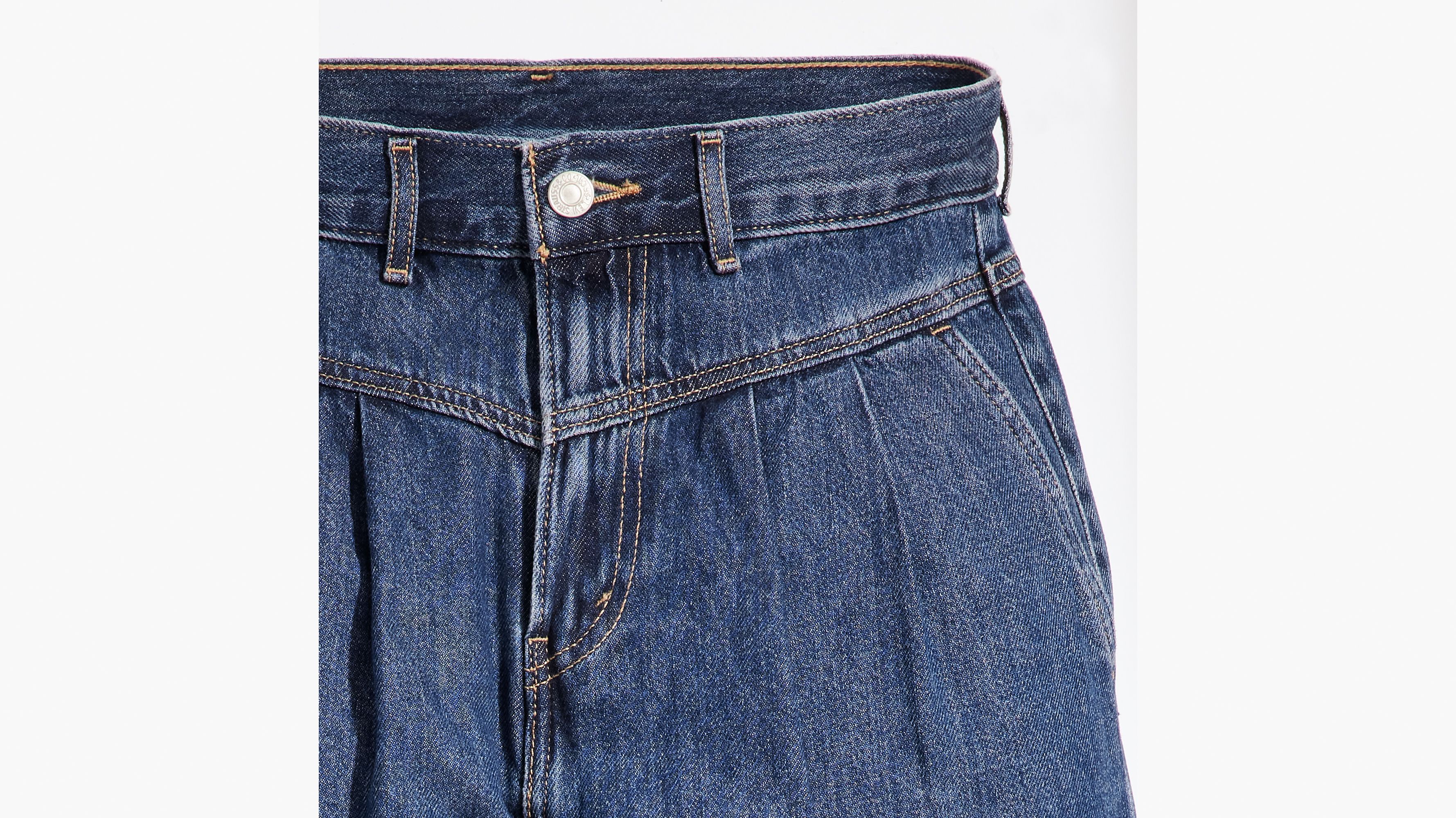 Jean Baggy Lightweight - Paper Map - Bleu