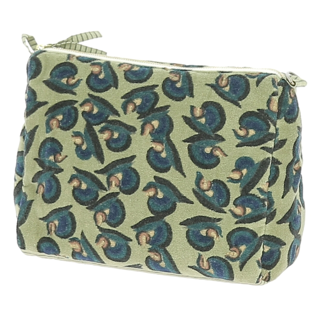 En Fil d'Indienne Trousse de toilette Art Déco beige - 18x26x12 cm