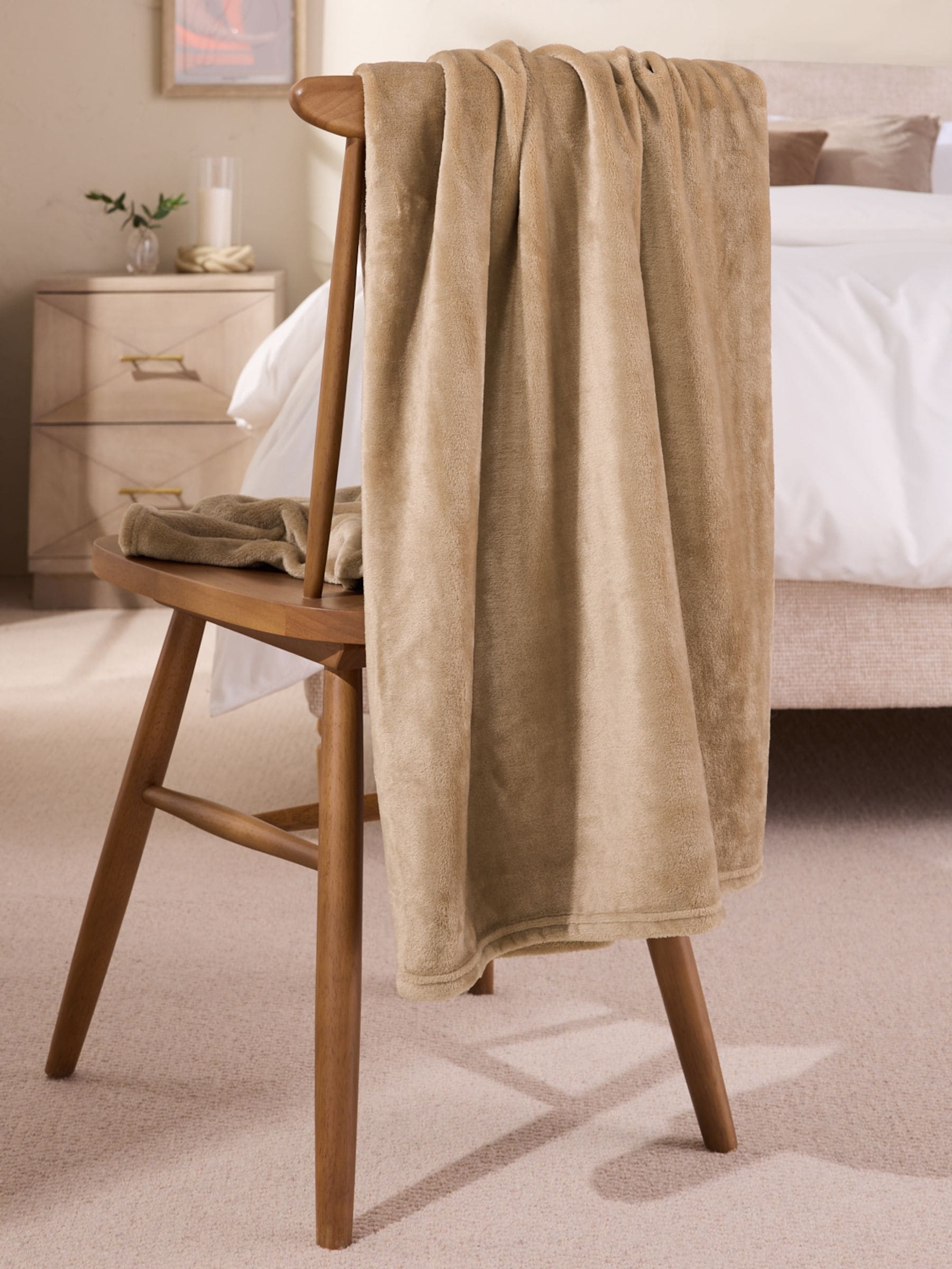 Pluche fleece sprei