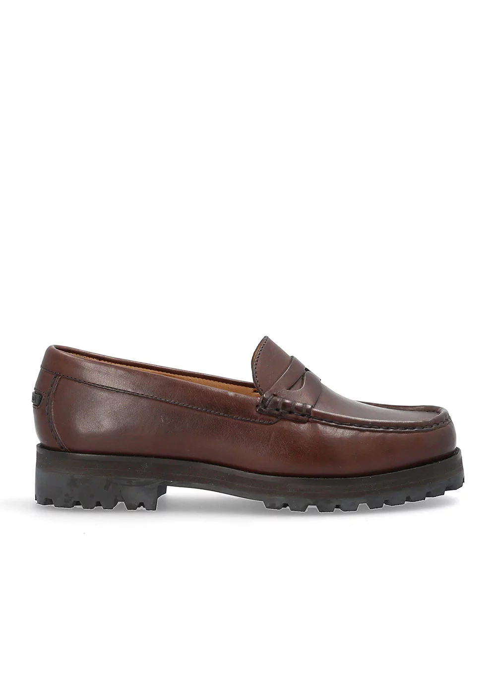 MOCASSIN LUG MOC CUIR MARRON