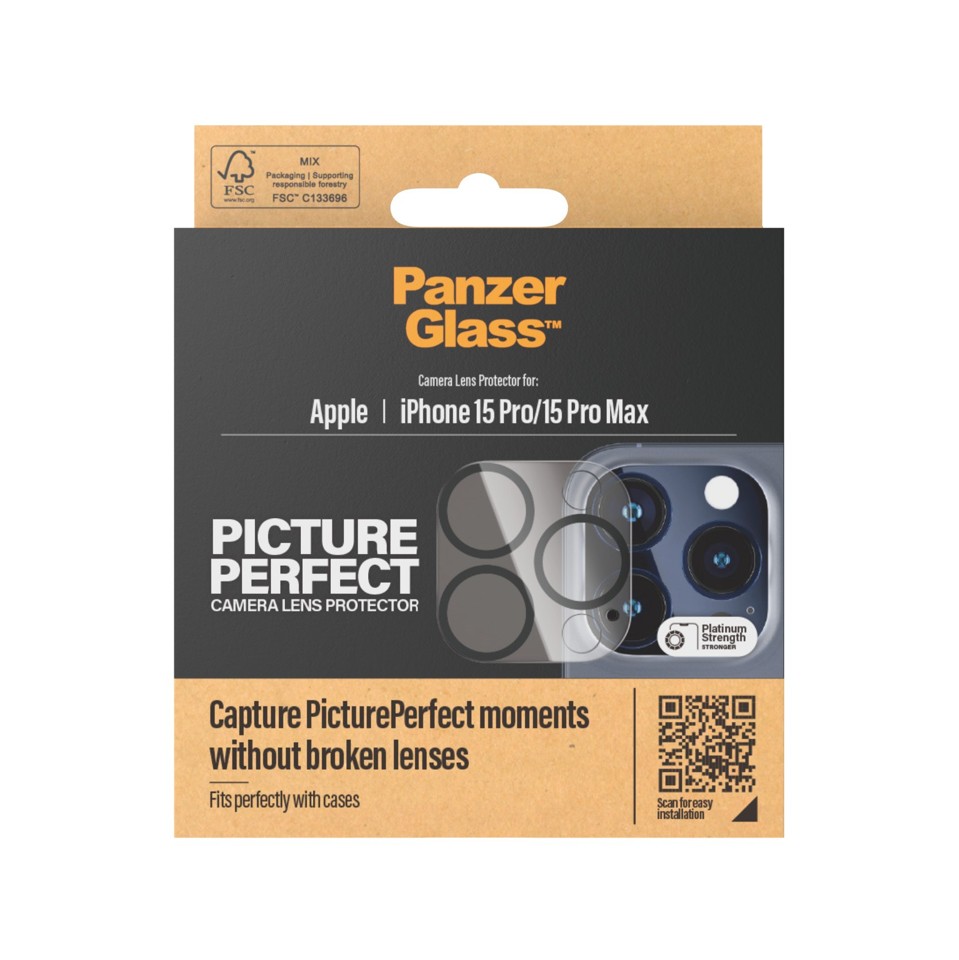 PanzerGlass - PicturePerfect Kameralinsebeskytter iPhone 15 Pro - 15 Pro Max