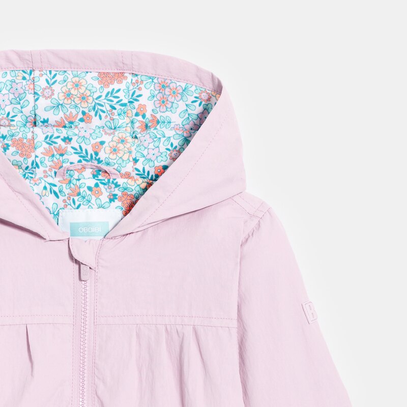 Veste à capuche rose bébé fille Mauve Violet