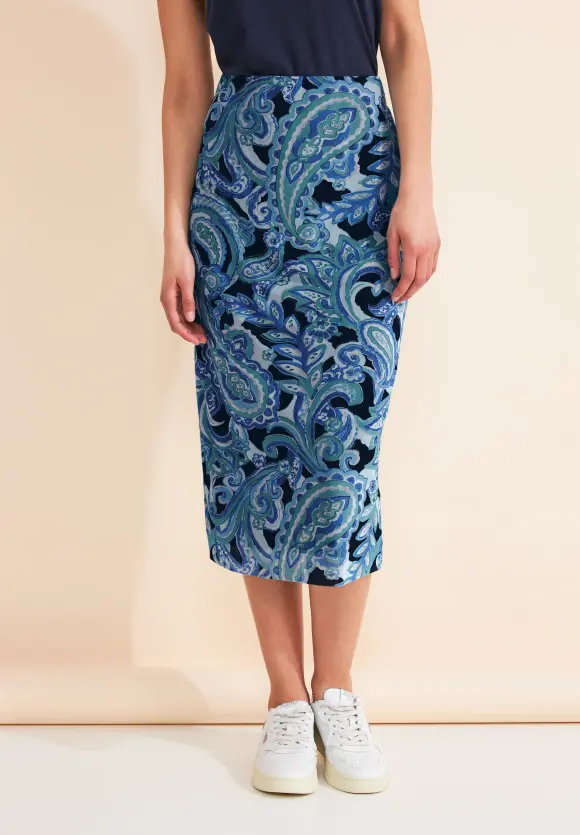 Paisley Mesh Rock - intense aqua