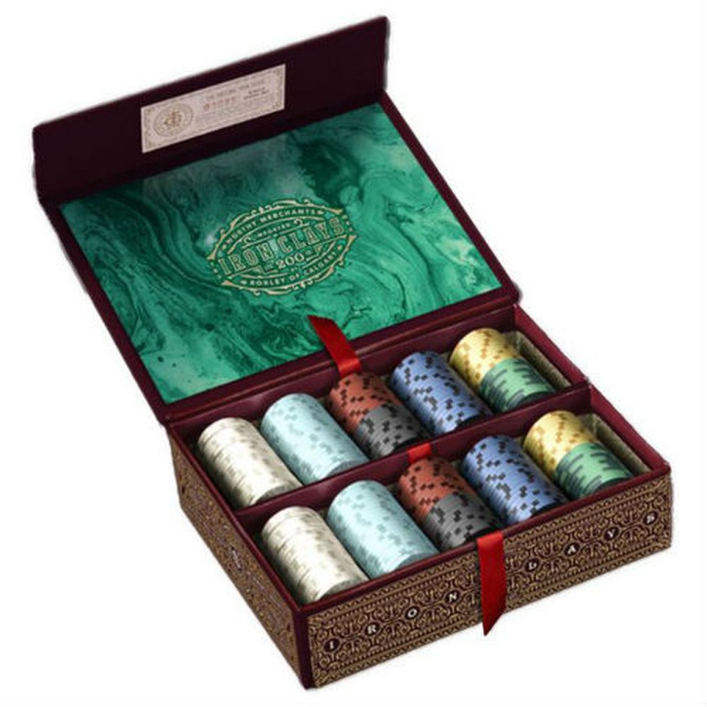 Iron Clays 200 Printed Box with Chips