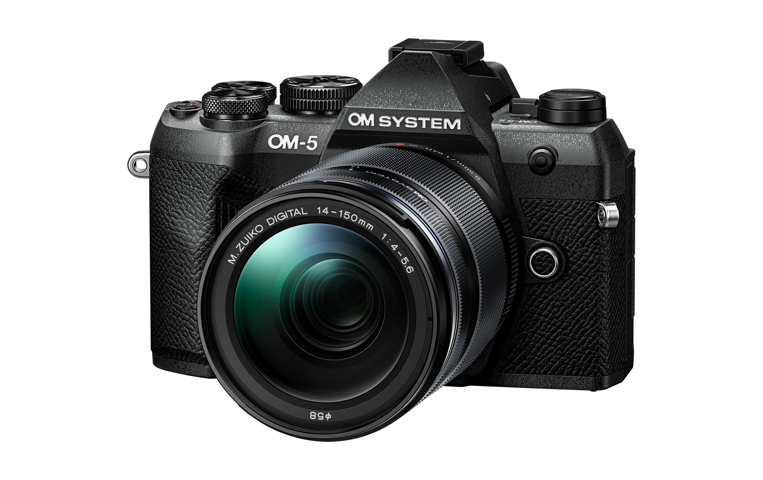 Fotokamera OM-5 II M.Zuiko Digital 14-150mm Kit Schwarz<br>Ultrakompakte, leichte spiegellose Kamera mit Objektiv
