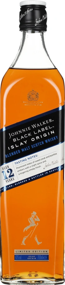 JOHNNIE WALKER BLACK LABEL ISLAY ORIGIN 70CL
