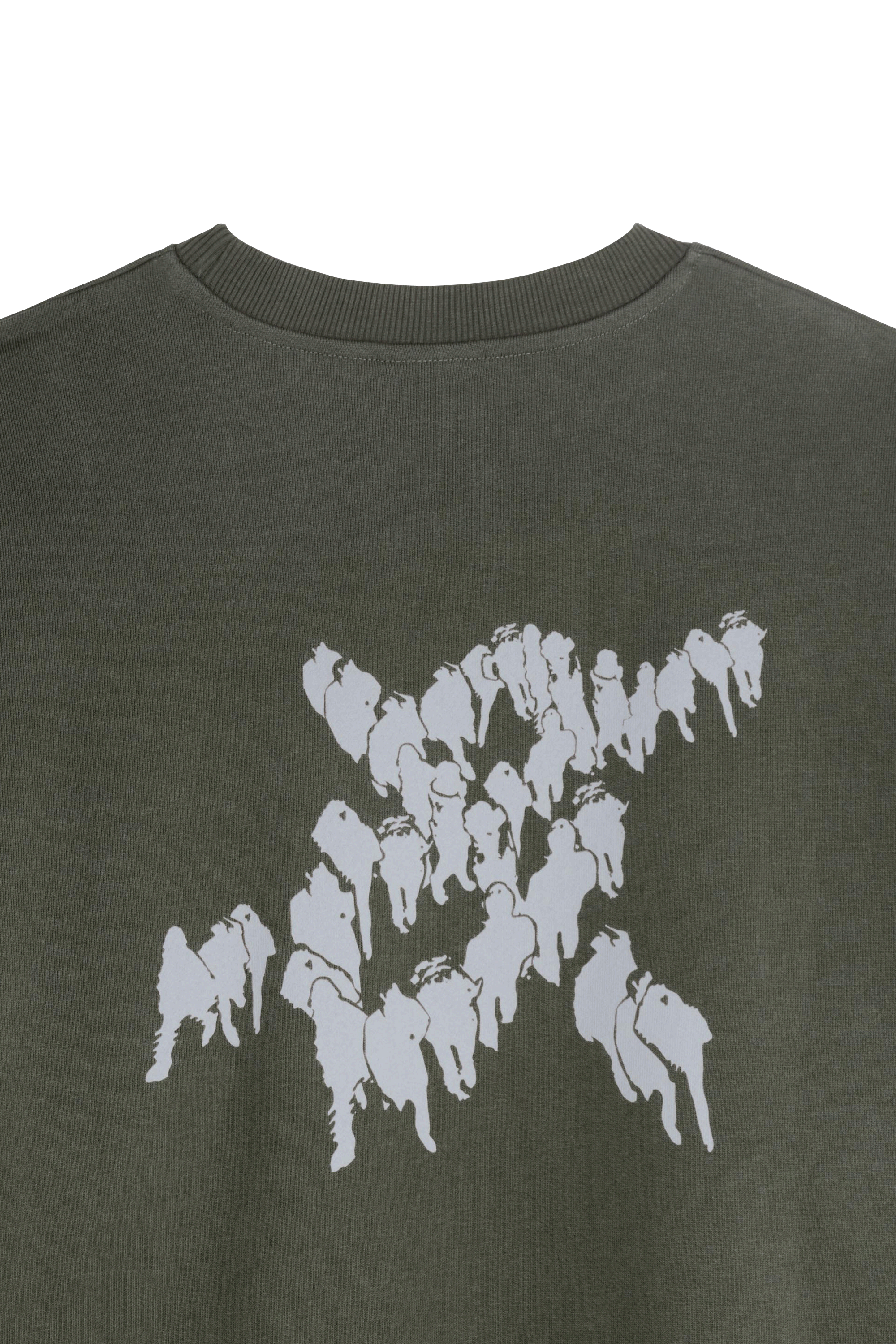 Daily Paper Sweatshirt shield crowd relaxed sweater Vert